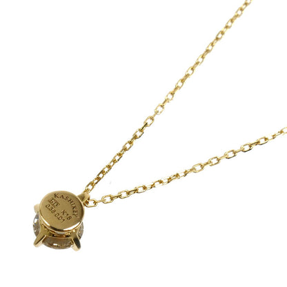 カシケイ ソリティア K18YG イエローゴールド ネックレス KSB030NYG ダイヤモンド0.36ct ダイヤモンド0.01ct 1.5g 45cm フリーチェーン レディース【中古】