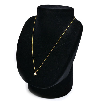 カシケイ ソリティア K18YG イエローゴールド ネックレス KSB030NYG ダイヤモンド0.36ct ダイヤモンド0.01ct 1.5g 45cm フリーチェーン レディース【中古】