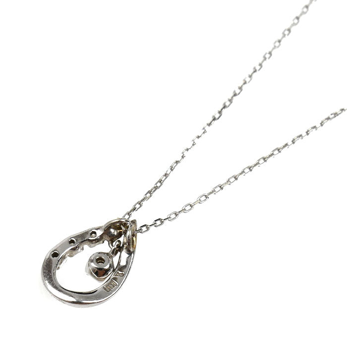 Vendome Aoyama ヴァンドーム青山 K10WG ホワイトゴールド ネックレス AJBN137440DI/ADVZ000705WG ダイヤモンド 1.2g 40cm レディース【中古】