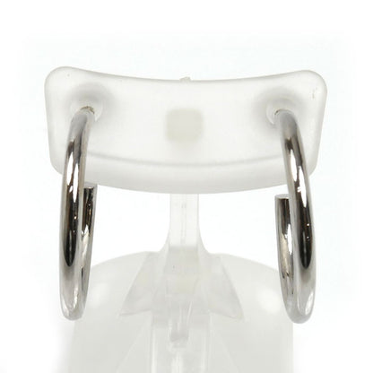 Pt900プラチナ フープ ピアス 1.2g レディース【中古】