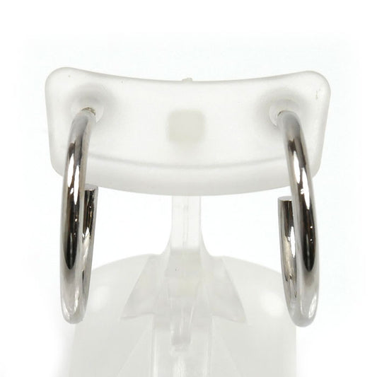 Pt900プラチナ フープ ピアス 1.2g レディース【中古】