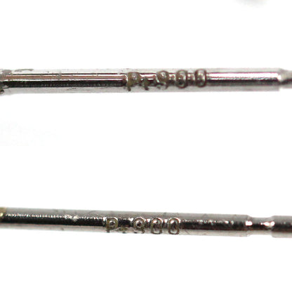 Pt900プラチナ フープ ピアス 1.2g レディース【中古】