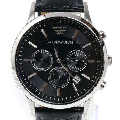 Emporio Armani エンポリオ・アルマーニ クロノグラフ 腕時計 電池式 AR-2447 メンズ【中古】【美品】