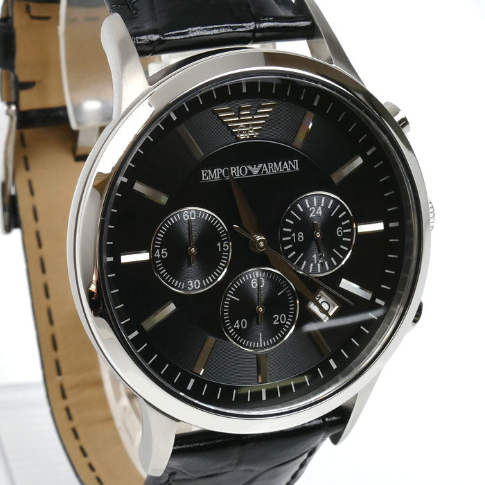 Emporio Armani エンポリオ・アルマーニ クロノグラフ 腕時計 電池式 AR-2447 メンズ【中古】【美品】