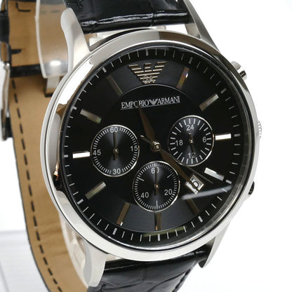 Emporio Armani エンポリオ・アルマーニ クロノグラフ 腕時計 電池式 AR-2447 メンズ【中古】【美品】