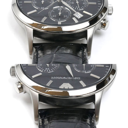 Emporio Armani エンポリオ・アルマーニ クロノグラフ 腕時計 電池式 AR-2447 メンズ【中古】【美品】