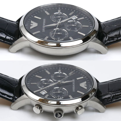 Emporio Armani エンポリオ・アルマーニ クロノグラフ 腕時計 電池式 AR-2447 メンズ【中古】【美品】