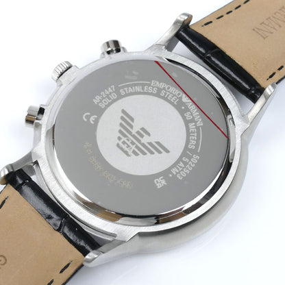 Emporio Armani エンポリオ・アルマーニ クロノグラフ 腕時計 電池式 AR-2447 メンズ【中古】【美品】
