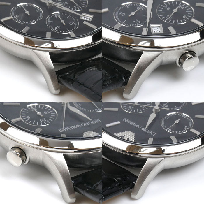 Emporio Armani エンポリオ・アルマーニ クロノグラフ 腕時計 電池式 AR-2447 メンズ【中古】【美品】