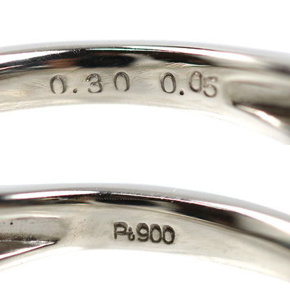 Pt900プラチナ リング・指輪 アレキサンドライト0.30ct ダイヤモンド0.05ct 7.5号 4.5g レディース【中古】