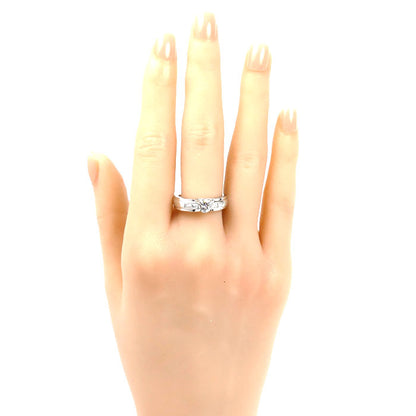 Pt900プラチナ リング・指輪 ダイヤモンド0.56ct ダイヤモンド0.26ct 15号 8.5g レディース【中古】【美品】