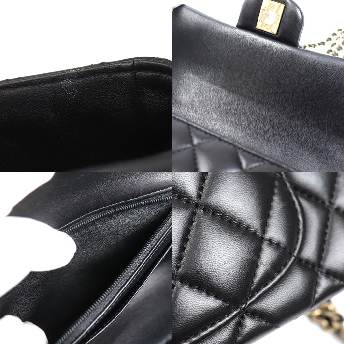CHANEL シャネル トップハンドル ミニフラップバッグ 2Wayショルダーバッグ ブラック AS2431 レディース【中古】