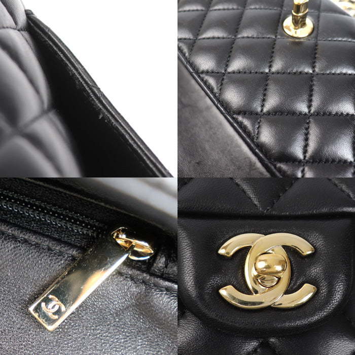 CHANEL シャネル トップハンドル ミニフラップバッグ 2Wayショルダーバッグ ブラック AS2431 レディース【中古】