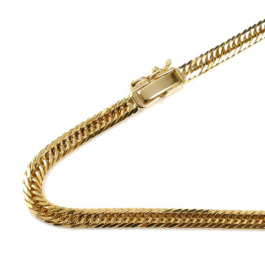 K18YG イエローゴールド ネックレス 喜平8面トリプルカット 22.4g 55cm メンズ【中古】