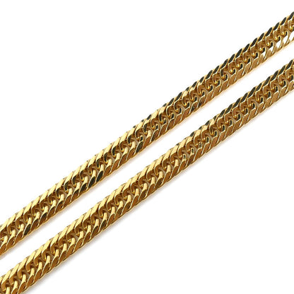 K18YG イエローゴールド ネックレス 喜平8面トリプルカット 22.4g 55cm メンズ【中古】