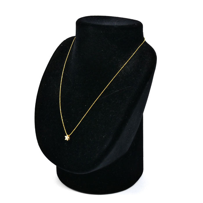 K18YG イエローゴールド ネックレス ダイヤモンド0.20ct 2.4g 40cm レディース【中古】