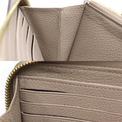 LOUIS VUITTON ルイ・ヴィトン ジッピーウォレット 長財布 ラウンドファスナー バイカラーアンプラント トゥルトレール クレーム M69794 ICチップ レディース【中古】