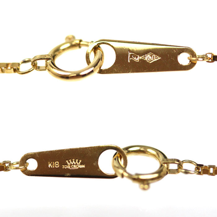 K18YG イエローゴールド ネックレス ベネチアン 3.1g 40cm レディース【中古】