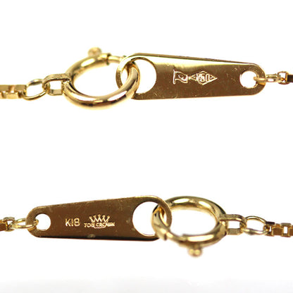 K18YG イエローゴールド ネックレス ベネチアン 3.1g 40cm レディース【中古】