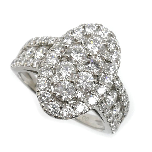 Pt900プラチナ リング・指輪 ダイヤモンド2.00ct 12.5号 6.9g レディース【中古】