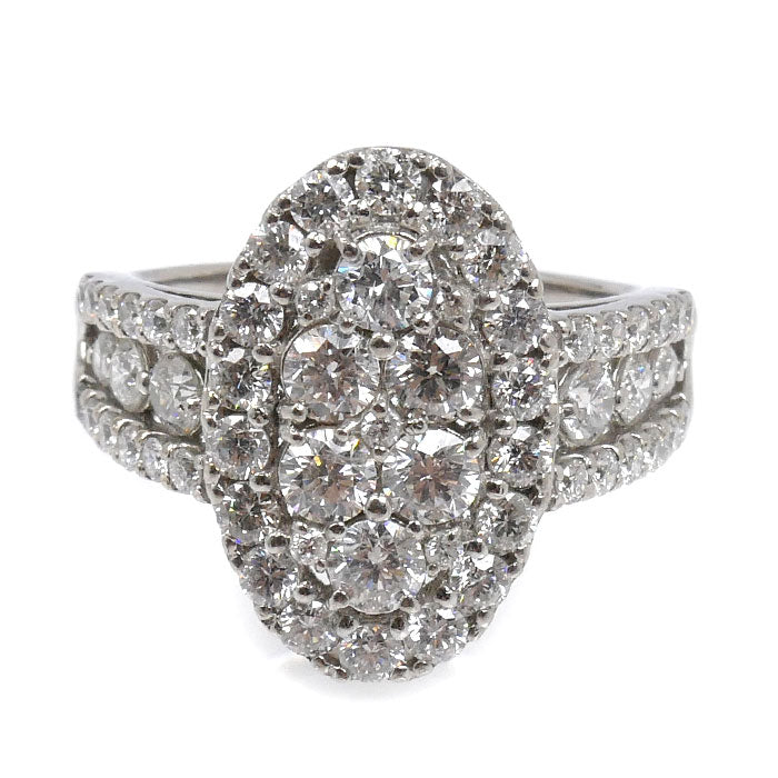 Pt900プラチナ リング・指輪 ダイヤモンド2.00ct 12.5号 6.9g レディース【中古】