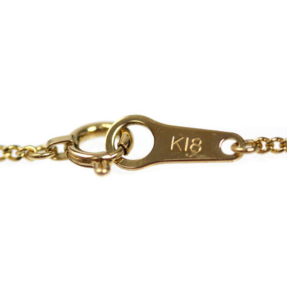K18YG イエローゴールド ネックレス 喜平2面カット 2.4g 40cm レディース【中古】