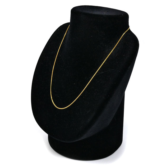 K18YG イエローゴールド ネックレス 喜平2面カット 2.4g 40cm レディース【中古】