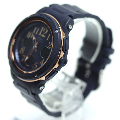 CASIO カシオ Baby-G 腕時計 電池式 ネイビー BGA-150PG-2B2JF レディース【中古】