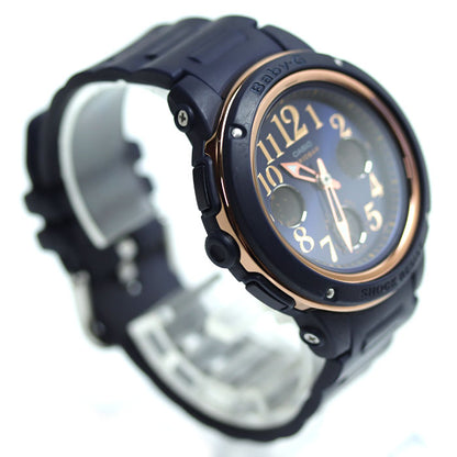 CASIO カシオ Baby-G 腕時計 電池式 ネイビー BGA-150PG-2B2JF レディース【中古】