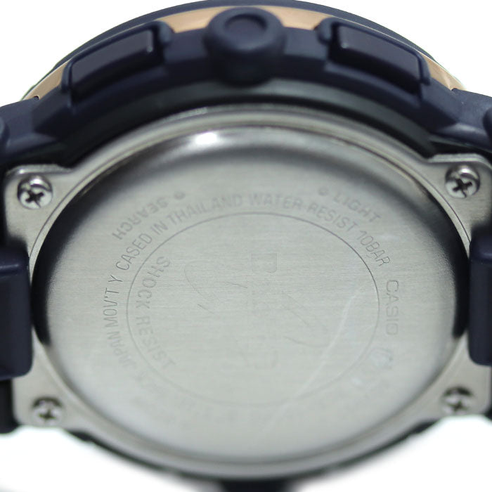 CASIO カシオ Baby-G 腕時計 電池式 ネイビー BGA-150PG-2B2JF レディース【中古】