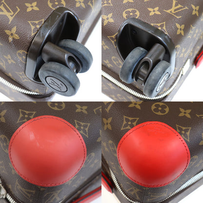 LOUIS VUITTON ルイ・ヴィトン ホライゾン55 キャリーバッグ モノグラム ポピーレッド M20200 ICチップ ユニセックス【中古】