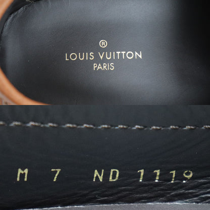 LOUIS VUITTON ルイ・ヴィトン ドライビングシューズ モンテカルロ ローファー ブラウン ND1119 26cm メンズ【中古】