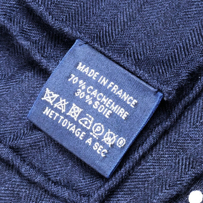 HERMES エルメス カレ140 Grand Manege グラン・マネージュ・バンダナ ショール ネイビー/ホワイト H243059S レディース【中古】