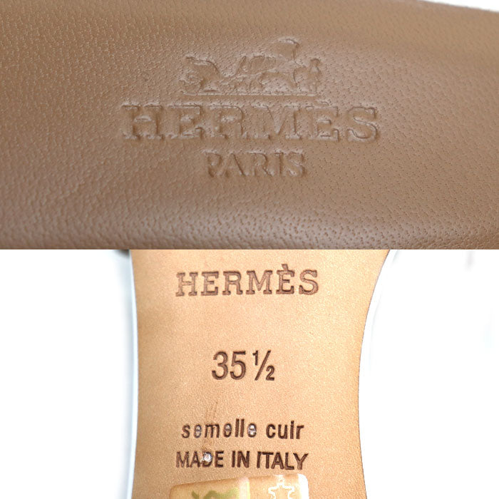 HERMES エルメス オアジス サンダル ホワイト 
35 1/2 レディース【中古】【美品】