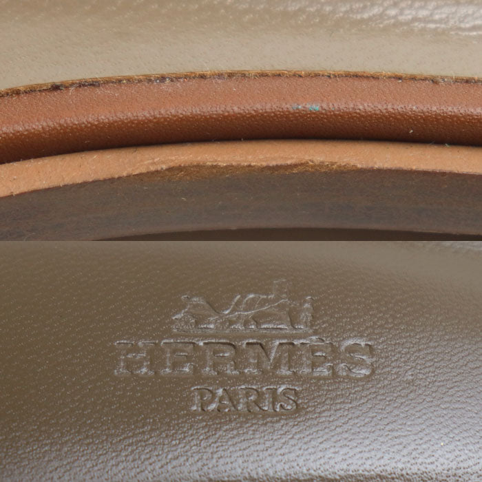 HERMES エルメス オラン サンダル ブラウン 36 レディース【中古】【美品】