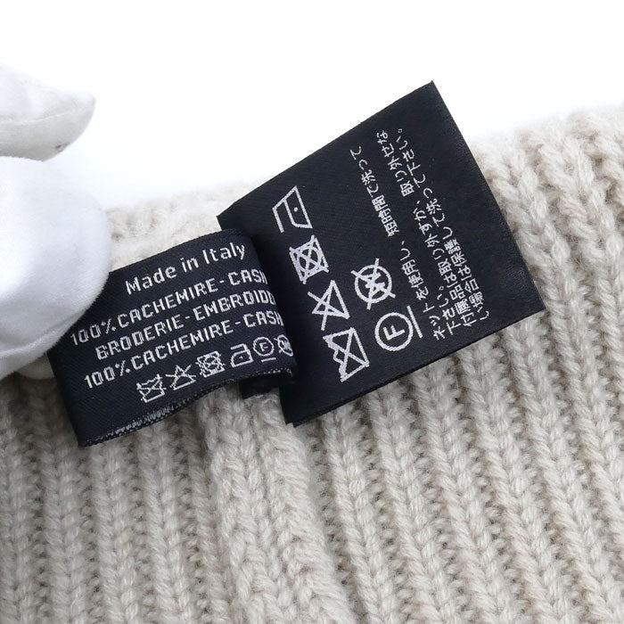 CHANEL シャネル ココマーク ニットキャップ ベージュ カシミヤ レディース【中古】【美品】
