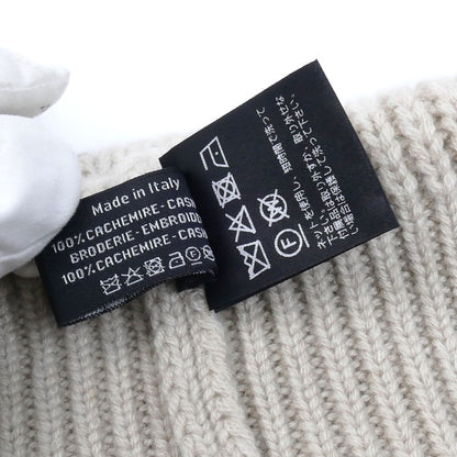 CHANEL シャネル ココマーク ニットキャップ ベージュ カシミヤ レディース【中古】【美品】