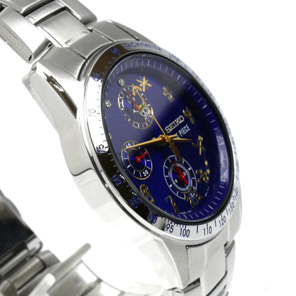 SEIKO セイコー ONE PIECE アニメ 20周年記念 腕時計 電池式 7T92-HBM0 ５０００本限定 ユニセックス【中古】【極美品】