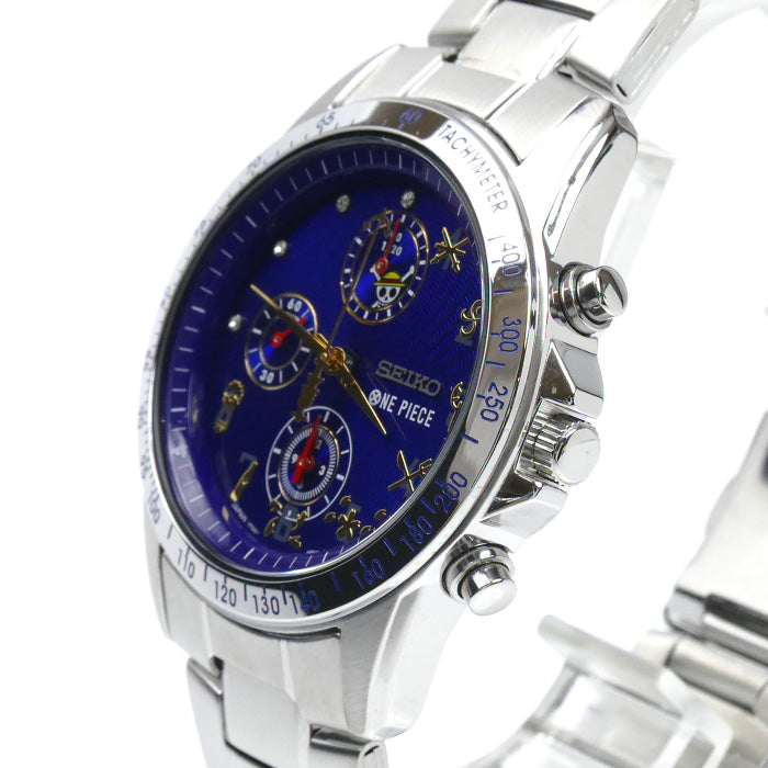 SEIKO セイコー ONE PIECE アニメ 20周年記念 腕時計 電池式 7T92-HBM0 ５０００本限定 ユニセックス【中古】【極美品】
