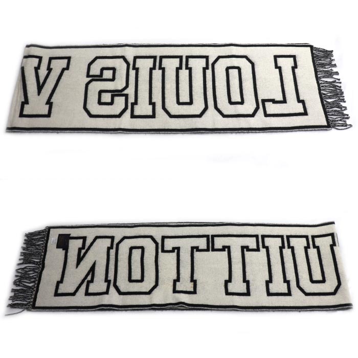 LOUIS VUITTON ルイ・ヴィトン エシャルプ シティールイ マフラー ブラック M71317 AB0198 メンズ【中古】