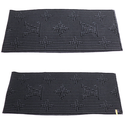 LOUIS VUITTON ルイ・ヴィトン エシャルプ LV ハーモニー リバーシブル マフラー グレー M77944 MR3272 メンズ【中古】