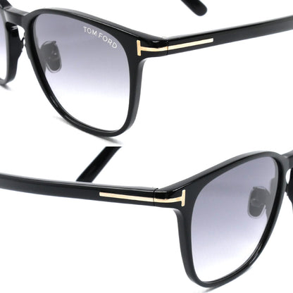 TOM FORD トムフォード サングラス ブラック TF1048D メンズ 52□18 145【中古】