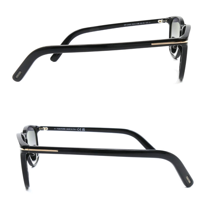 TOM FORD トムフォード サングラス ブラック TF1048D メンズ 52□18 145【中古】