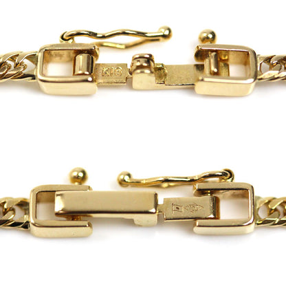 K18YG イエローゴールド ネックレス 喜平6面Wカット 12.2g 60cm ユニセックス【中古】