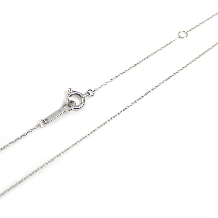 4℃ ヨンドシー K10WG ホワイトゴールド しずく ネックレス ダイヤモンド 1.0g 40cm レディース【中古】