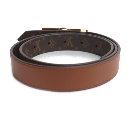 LOUIS VUITTON ルイ・ヴィトン ドーフィーヌ 25MM リバーシブル ベルト モノグラム ブラウン M0196 JJ2212 レディース 80/32【中古】【美品】