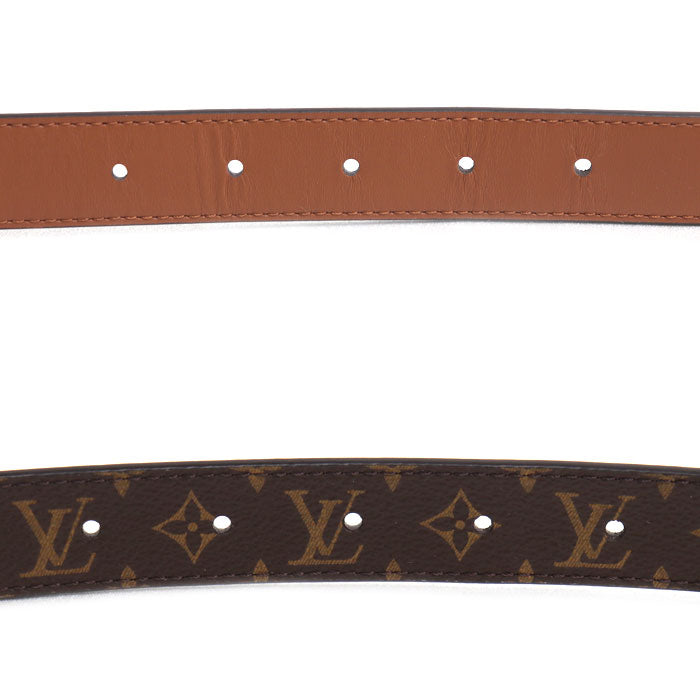 LOUIS VUITTON ルイ・ヴィトン ドーフィーヌ 25MM リバーシブル ベルト モノグラム ブラウン M0196 JJ2212 レディース 80/32【中古】【美品】
