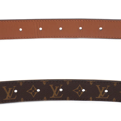 LOUIS VUITTON ルイ・ヴィトン ドーフィーヌ 25MM リバーシブル ベルト モノグラム ブラウン M0196 JJ2212 レディース 80/32【中古】【美品】