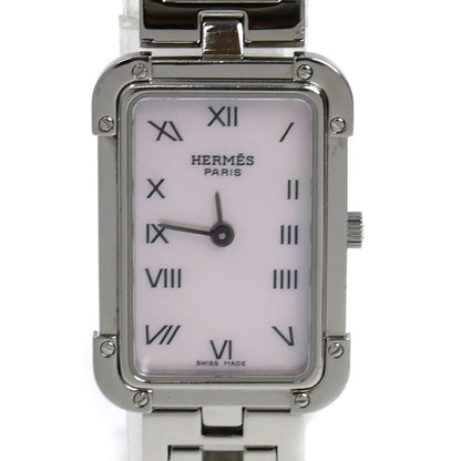HERMES エルメス クロアジュール ピンクシェル 腕時計 電池式 CR2.210 レディース【中古】