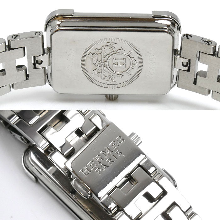 HERMES エルメス クロアジュール ピンクシェル 腕時計 電池式 CR2.210 レディース【中古】